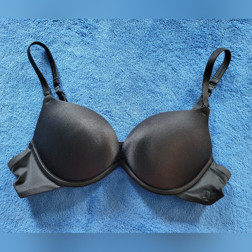 Aerie Classic Padded Underwire Black Bra 32B, pre-owned